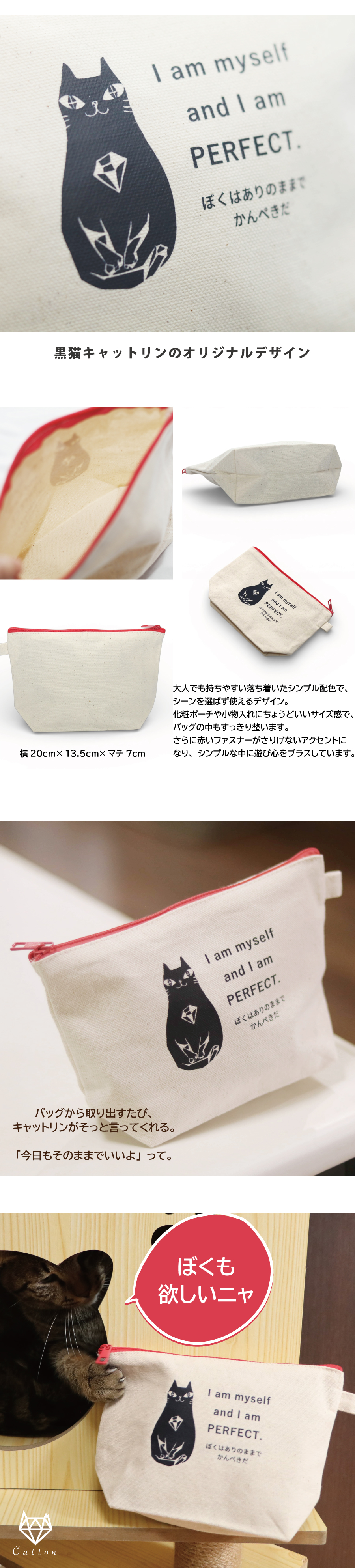 キャットリンのポーチ