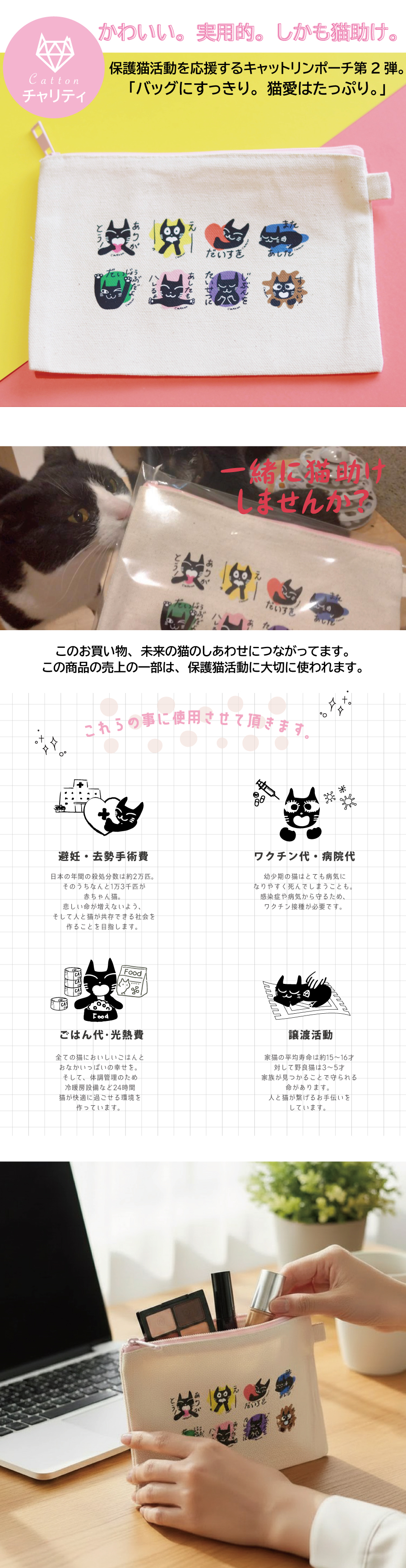 キャットリンのポーチ