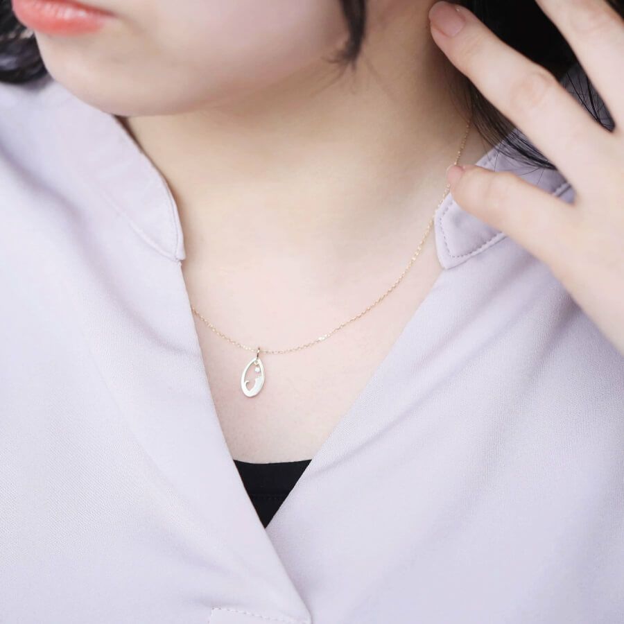 ティアドロップ ダイヤモンドネックレス | Cattonオンラインショップ