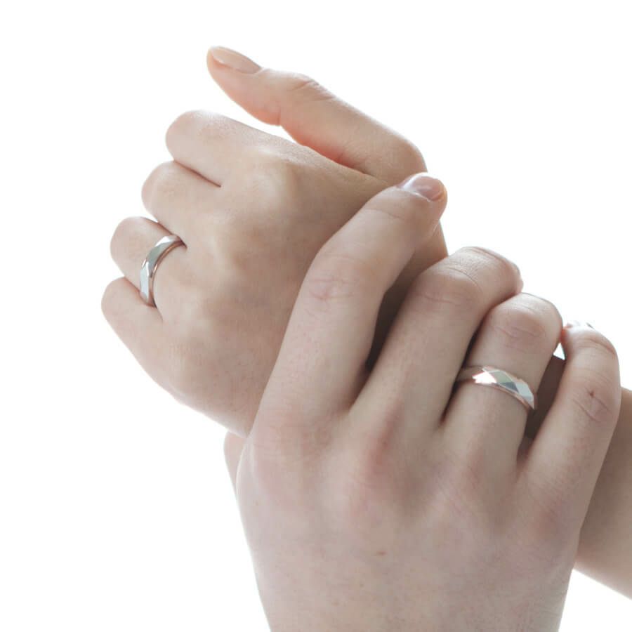 BC002 Miroir-ミノワール-ブライダルリング