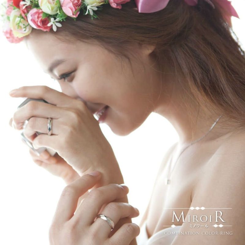 BC002 Miroir-ミノワール-ブライダルリング